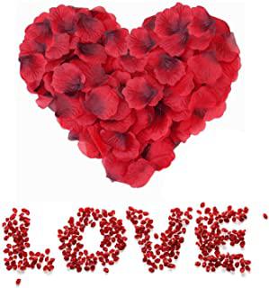 Recensioni di letto con petali di rose e candele