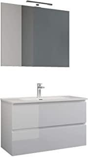 Recensioni di mobile bagno con lavabo e specchio