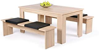 Recensioni di tavoli in legno con panche attaccate