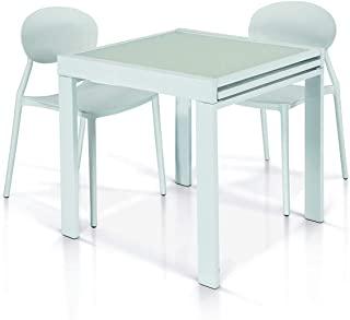 Recensioni di tavolo in vetro bianco