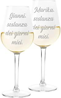 Recensioni di calici vino personalizzati