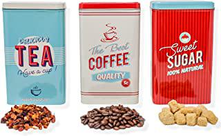 Recensioni di tė caffè zucchero contenitori